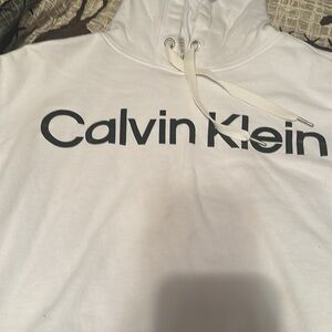 Calvin Klein White Hoodie